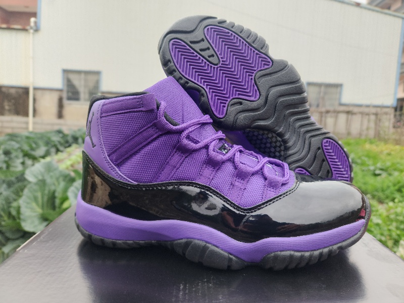 Men's Running weapon Air Jordan 11 Purple/Black Shoes 104
